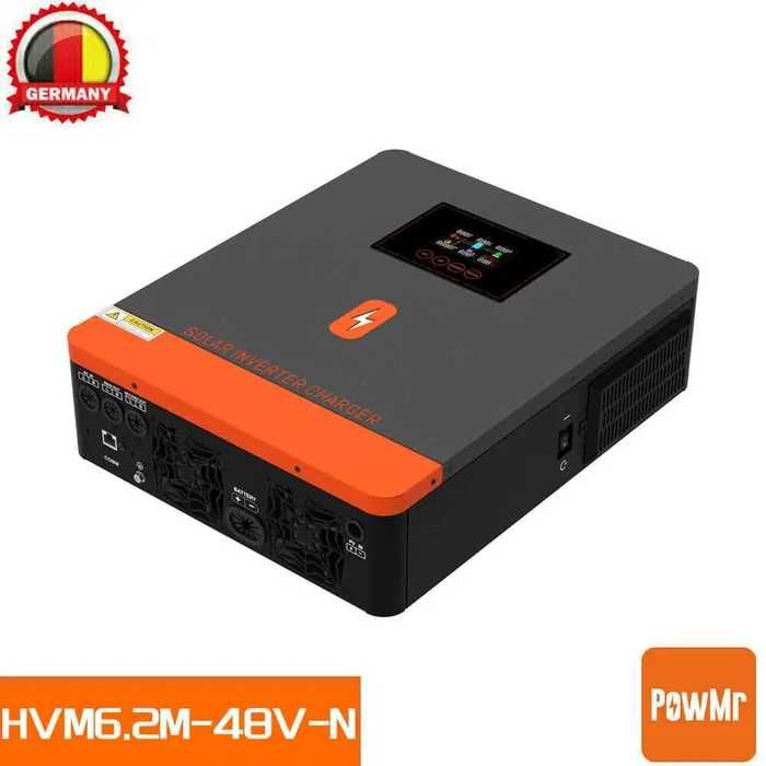 Гибридный Инвертор 2 фазы PowMr 6200 6.2 KW 48V Подмес НАЛИЧИЕ