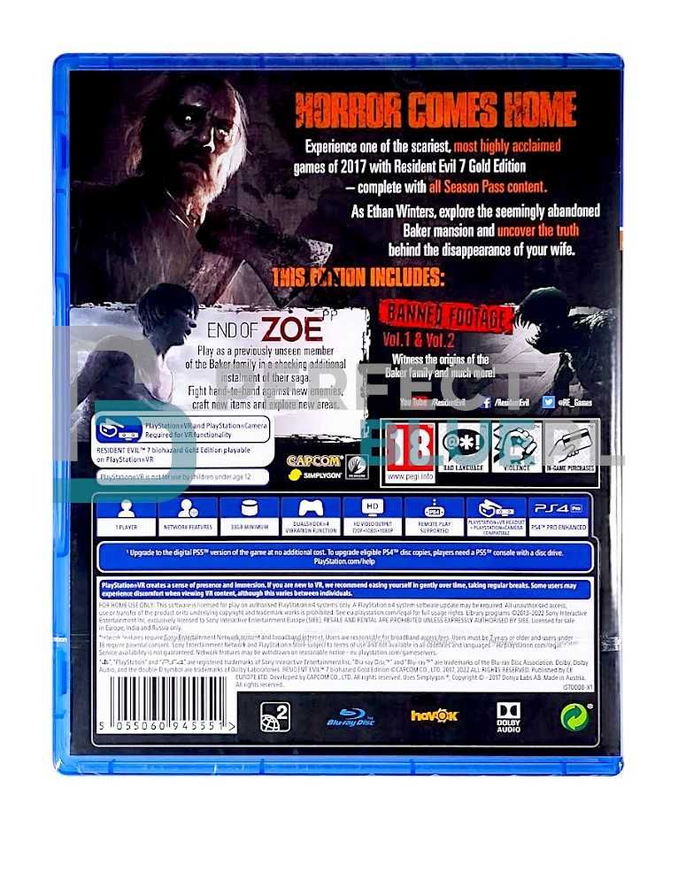 Resident Evil VII Biohazard 7 Edycja GOLD / Gra PS4 / Metro Służew