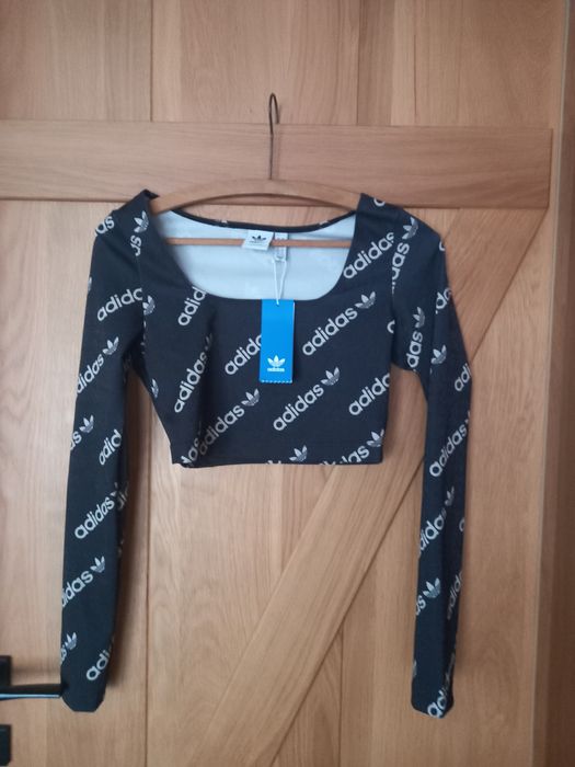 Addidas top z długim rękawem S NOWA