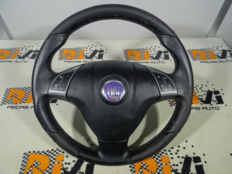 Volante Fiat Bravo Ii (198_)  Volante Com Airbag Fiat Em Pele Com Coma