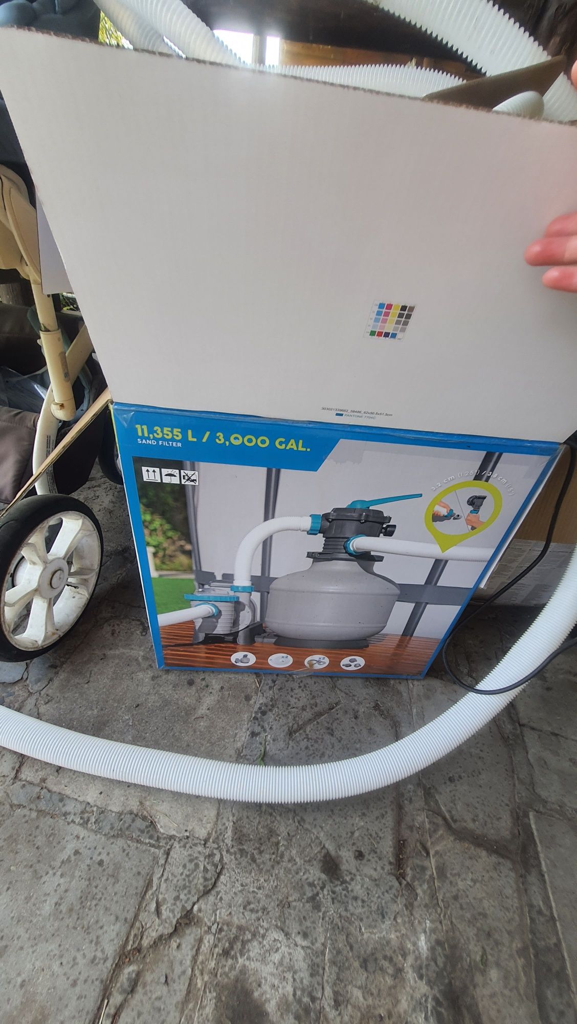 Filtr, pompa,odkurzacz  do basenu Bestway – jak nowe, użyte 1 raz!
