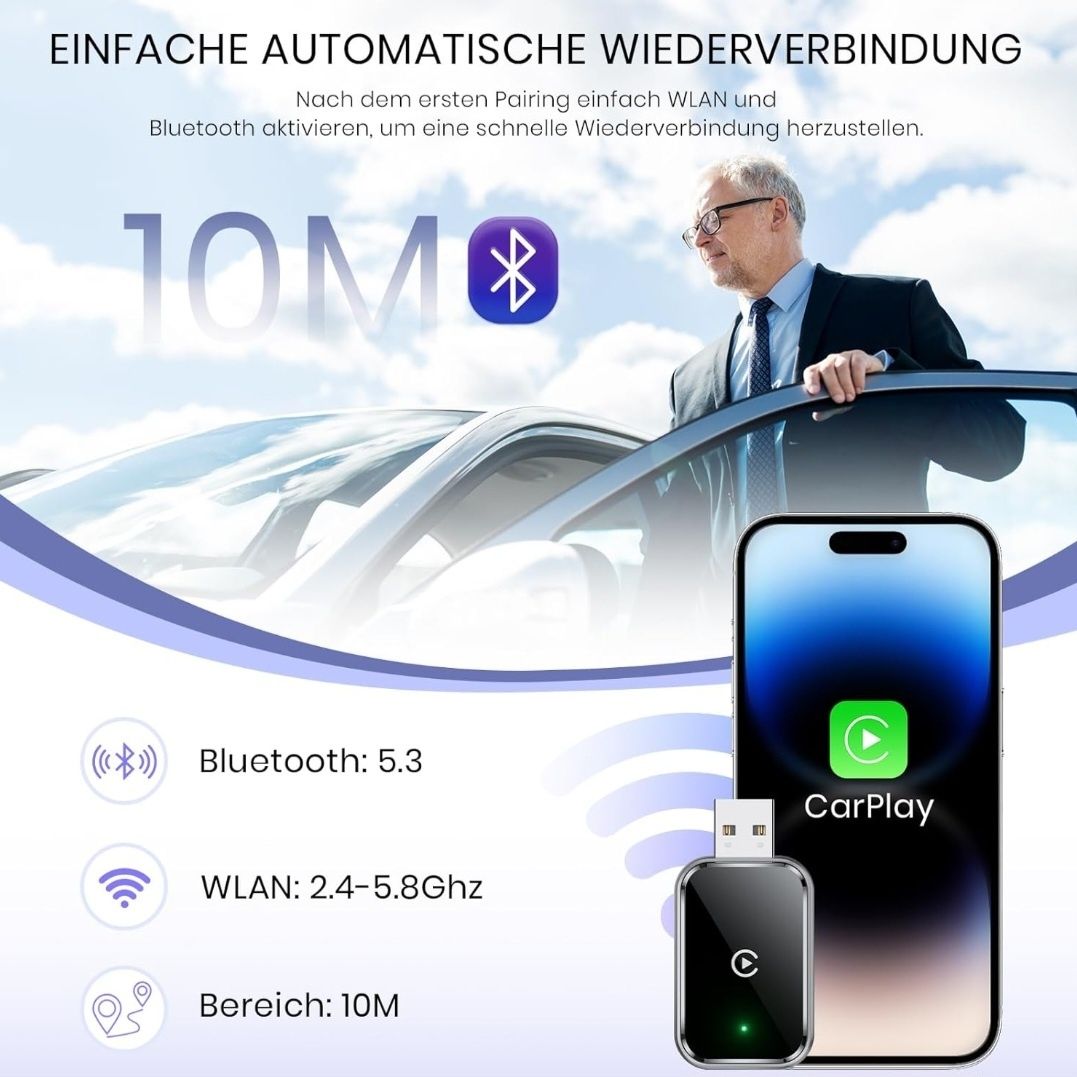 AIZEO CarPlay bezprzewodowy adapter