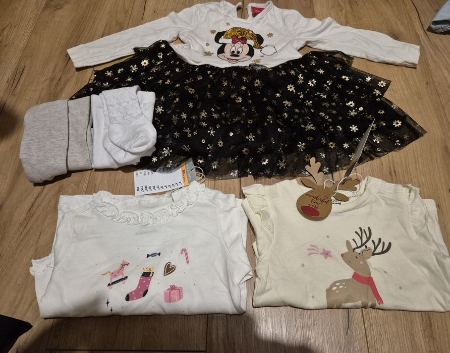 Sukienka świąteczna bluzki nowe 80