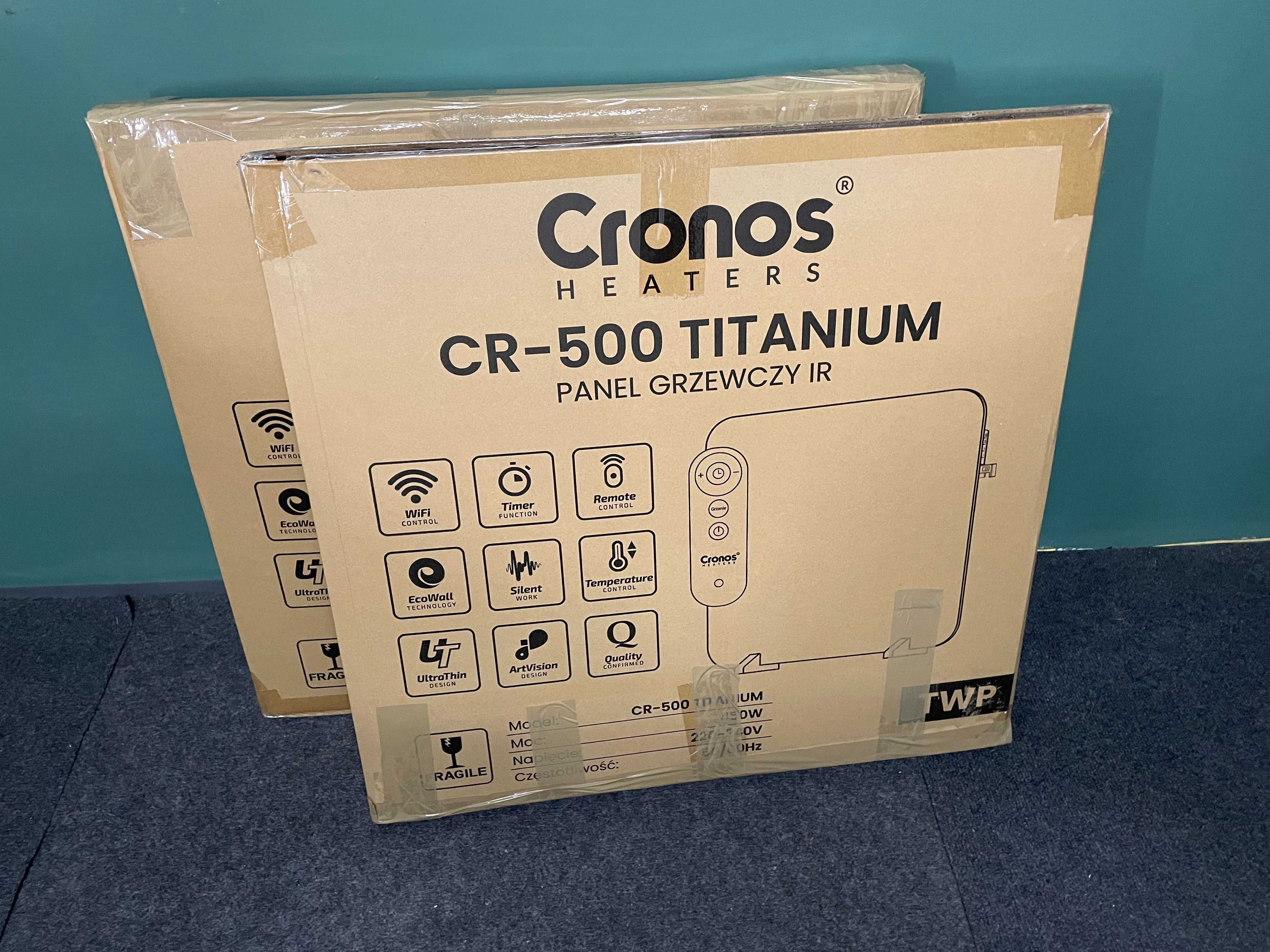 Promiennik podczerwieni Cronos Titanium z WiFi i pilotem 450W