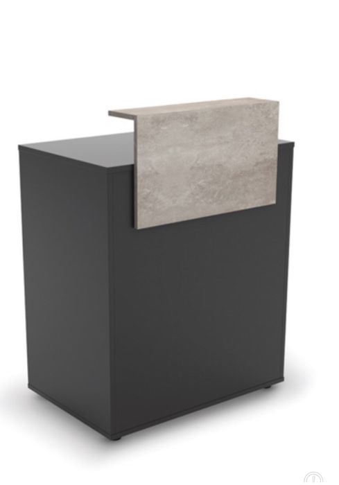 Recepcja grafitowa salon kosmetyczny, fryzjer