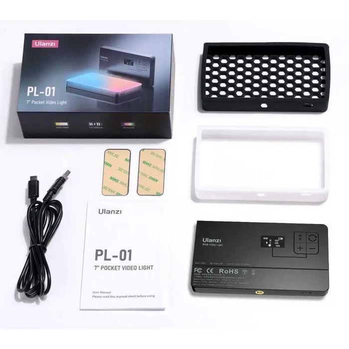 Відеосвітло 7" RGB 2500-9000К 10Вт 4000mA Ulanzi LT002