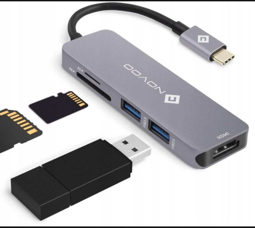 Hub USB Novoo 4k hdmi