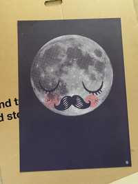Plakat księżyc OMM Design