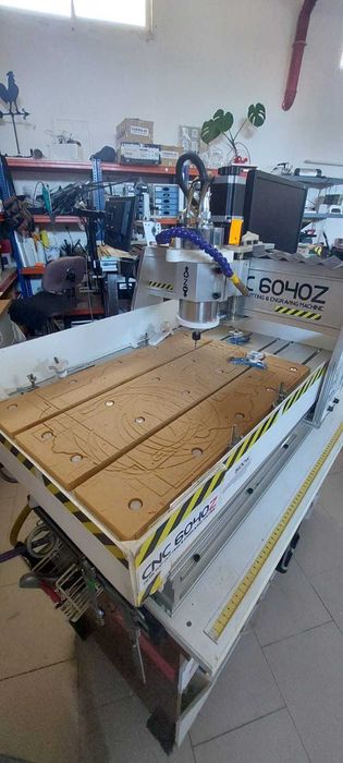 Máquina CNC 6040 c/ módulo rotativo
