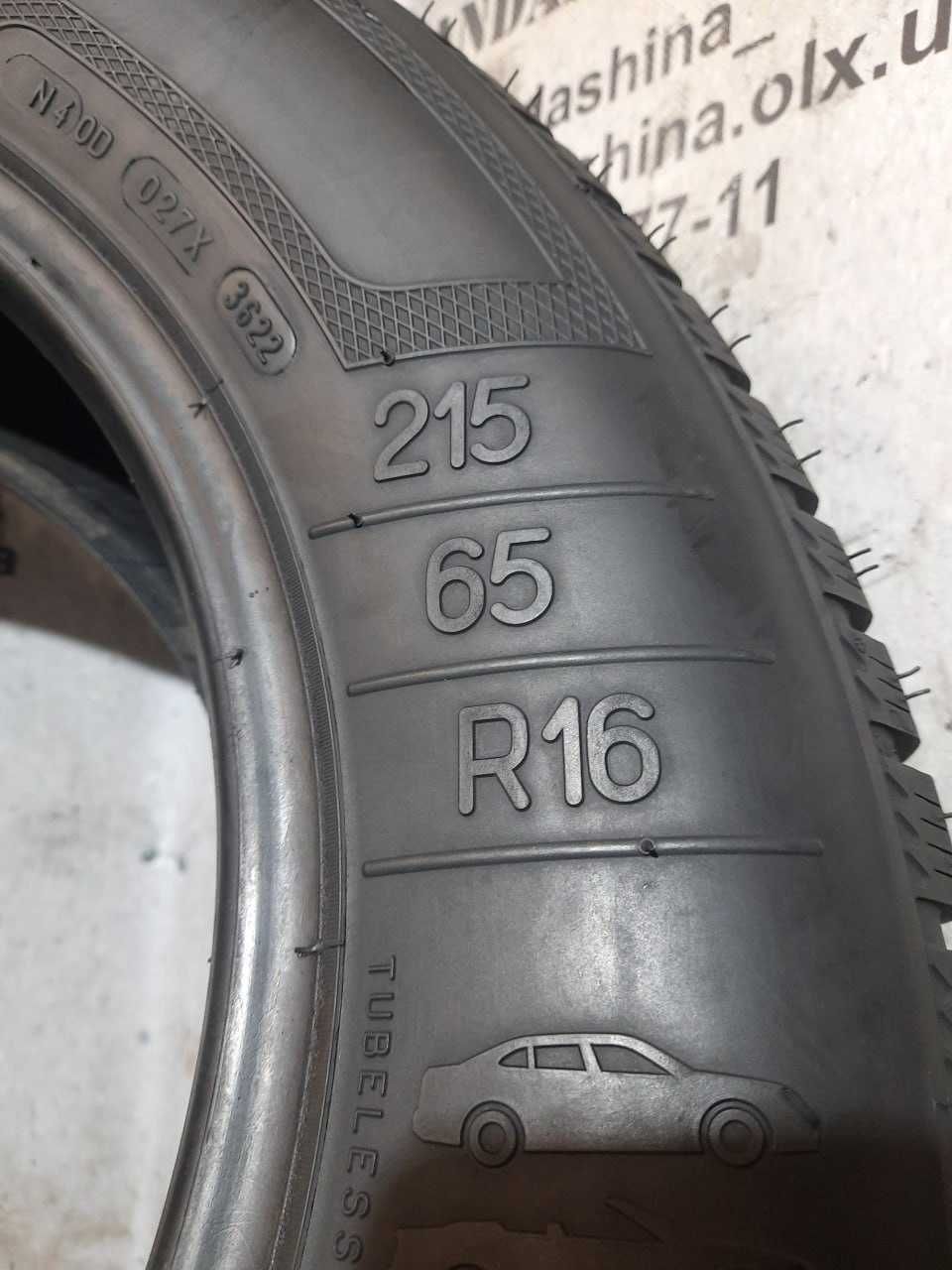 Шини 5,5-6мм 215/65 R16 KLEBER KrisAlp HP2 б/у зима склад