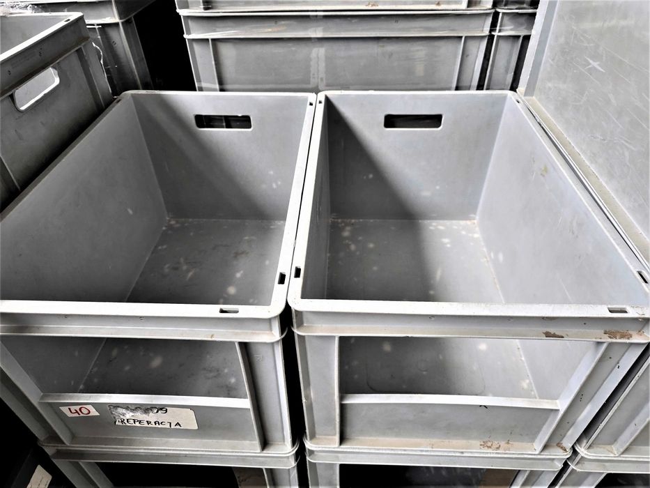 Pojemnik Plastikowy Kuweta Skrzynka Kosz Magazynowy Warsztatowy Regał