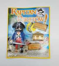 Ludzik playmobil kapitan piratów pirat skrzynia skarbów zestaw