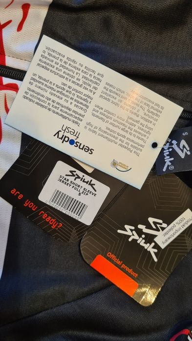 Koszulka rowerowa SPIUK STAR Short Sleeve Jersey Full Zip rozm S