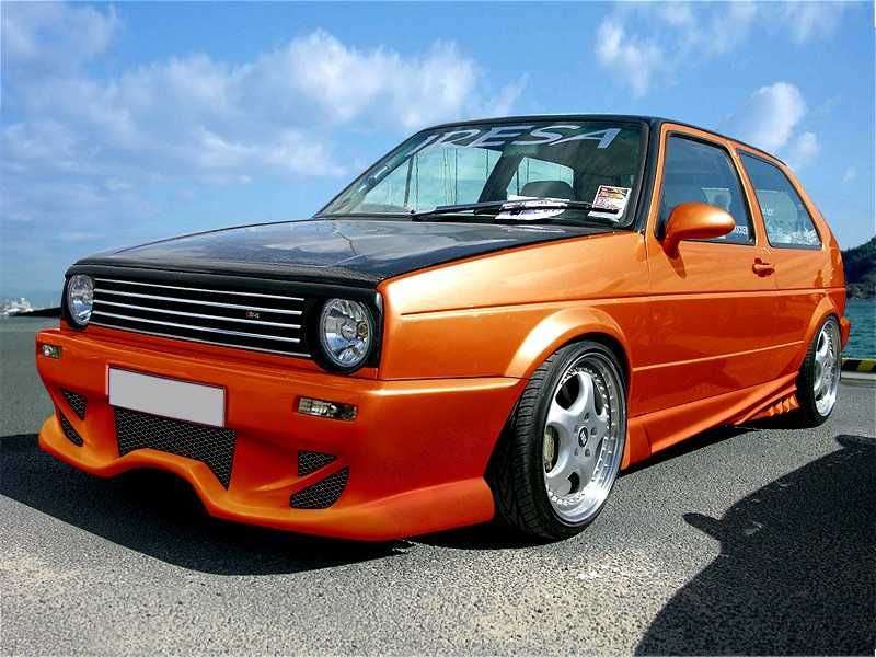 Zderzak przedni, zderzak tylny, progi VW GOLF II