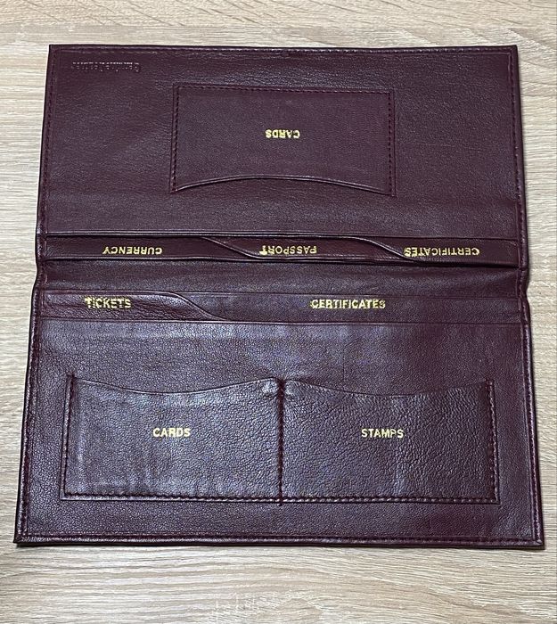 Шкіряний Тревел-кейс (органайзер для документів,грошей) 22*11 см
