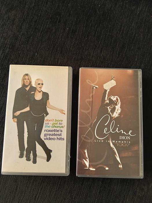 VHS 2 videos de Céline Dion e Roxette
