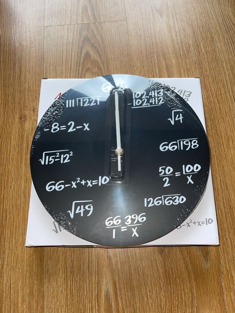 Zegar ścienny matematyczny
