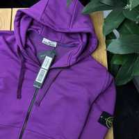 Zip hoodie Stone island violet