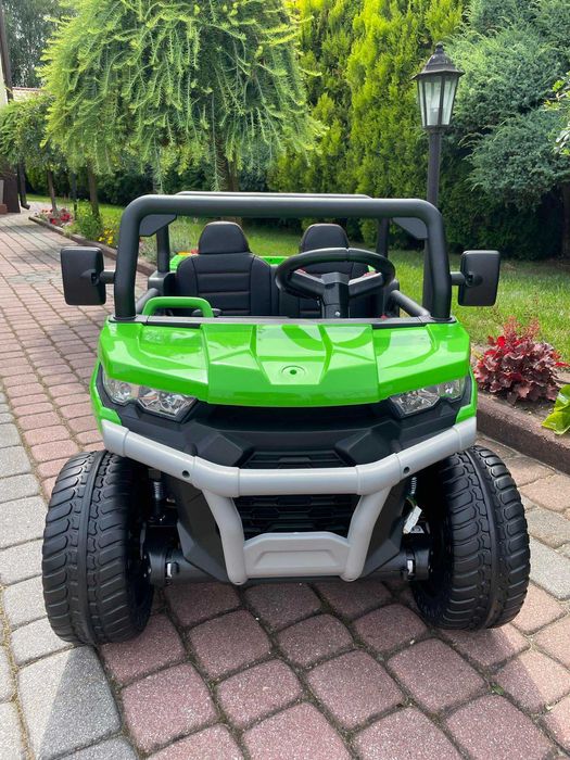 Auto na akumulator Ciężarówka Wywrotka 4×4 Miękkie koła Skóra USB