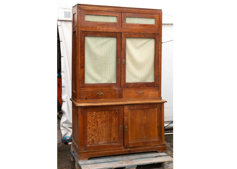 Kredens zabytkowy retro PRL komoda i nadstawka