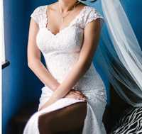 Весільна сукня пряма (пряме весільне плаття)