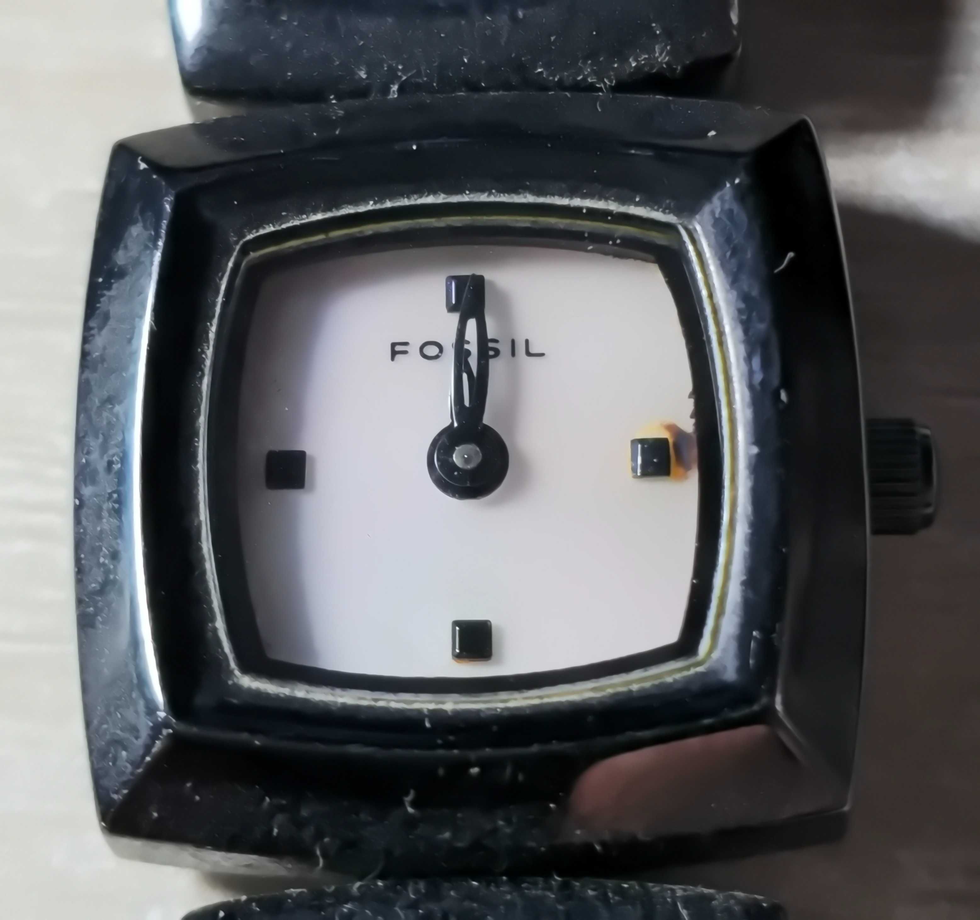 Водостійкий жіночий годинник-браслет Fossil Black ES-1626