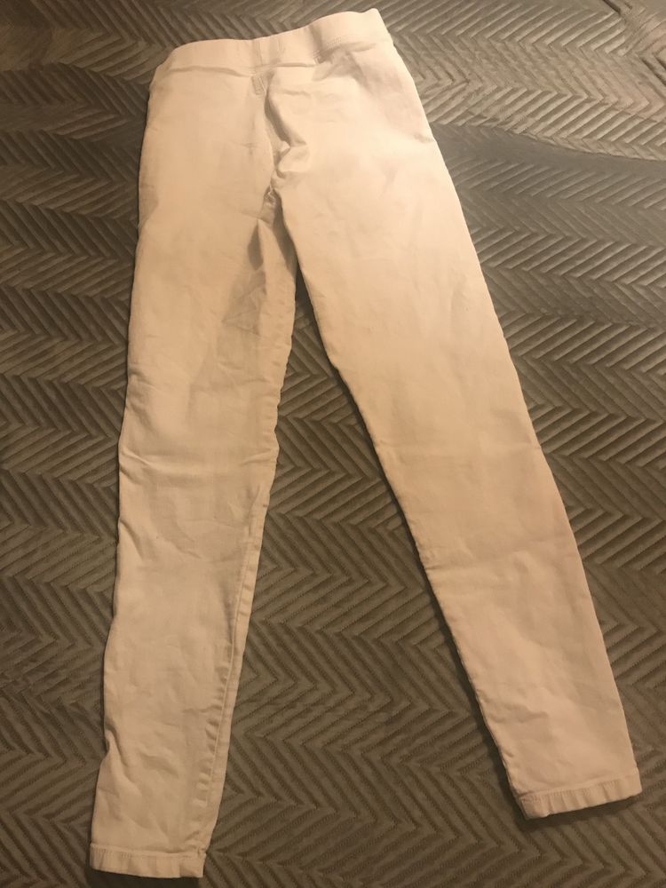 Sinsay denim collection 36 białe spodnie