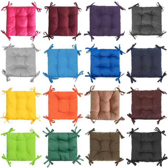 Подушки на стільці крісла табуретки кухонні та садові меблі