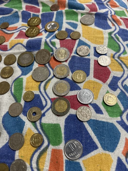 Moedas antigas colecao
