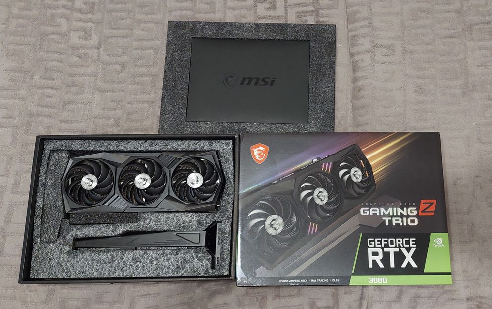 Відеокарта msi geforce rtx 3080 gaming z trio 12gb lhr
