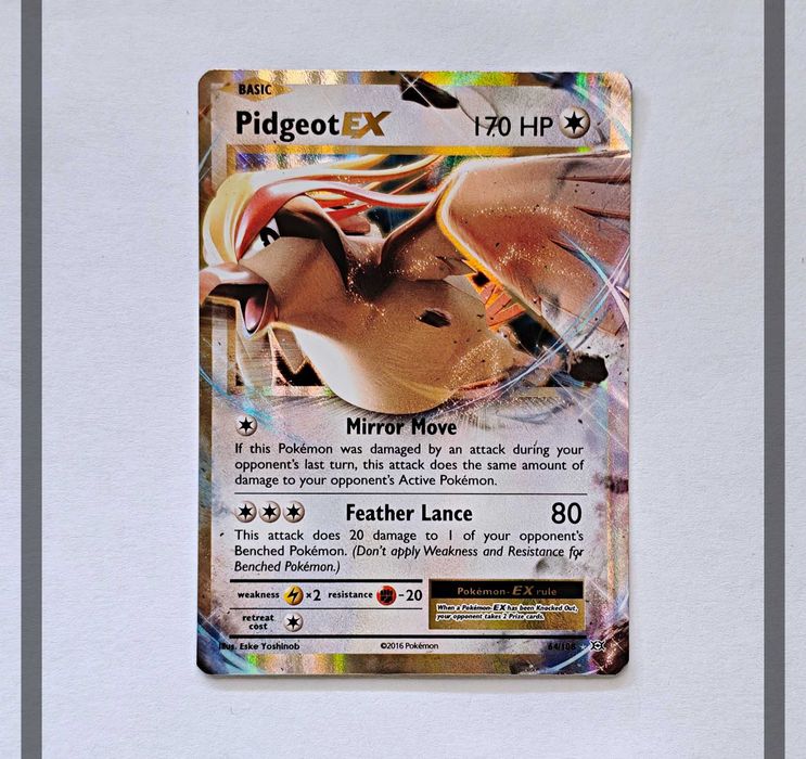 Pidgeot Ex 64/108 EVO Pokemon ENG-NM