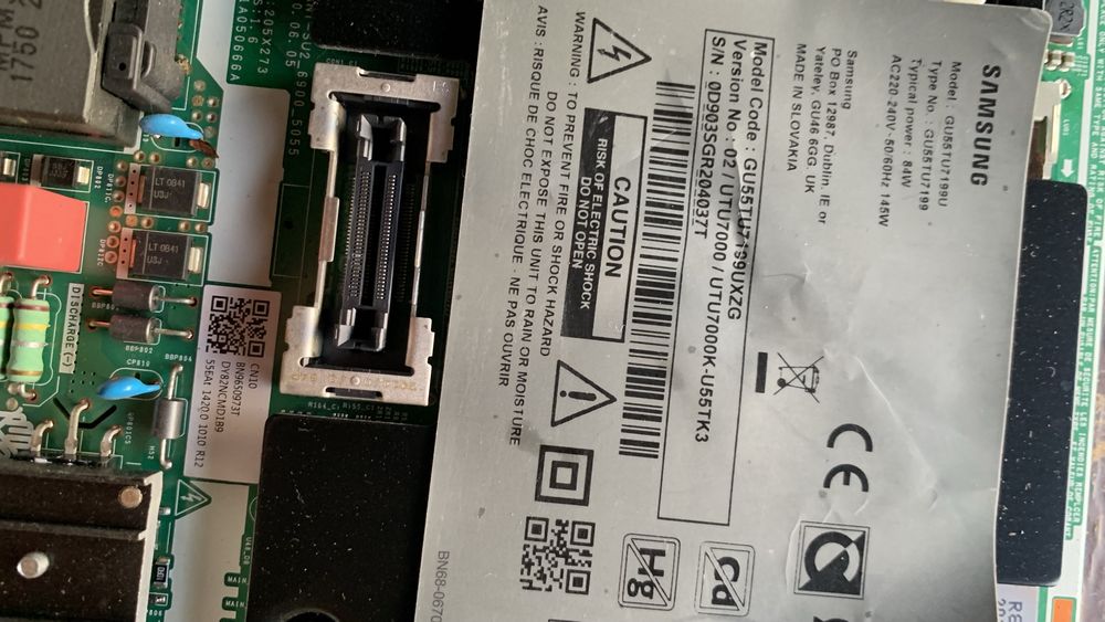 Samsung GU55TU8079U, GU55TU7199U, GU55TU7199U, UES5MU61790