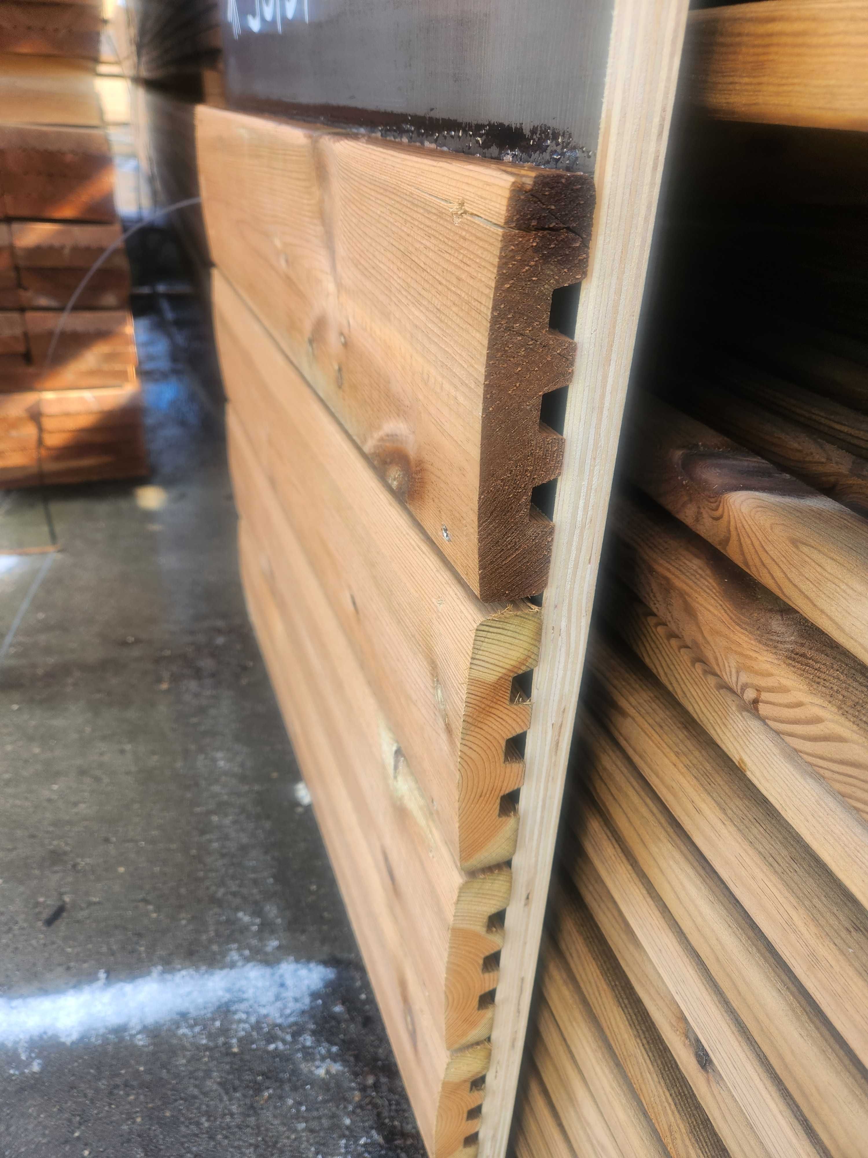 Deska tarasowa CARAIBES 27 x145x4000 sosnowa impregnowana. OBNIŻKA 13%