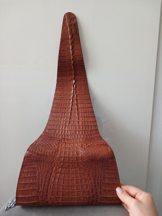 Срочно!Супер цена!Клатч из кожи крокодила