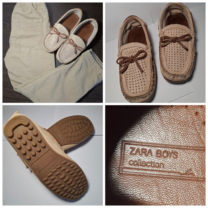 мокасини ZARA (натуральний замш)