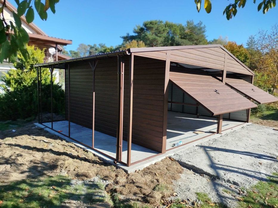 Garaż Blaszany, Blaszak, 6 x 6 Grafit Mat!