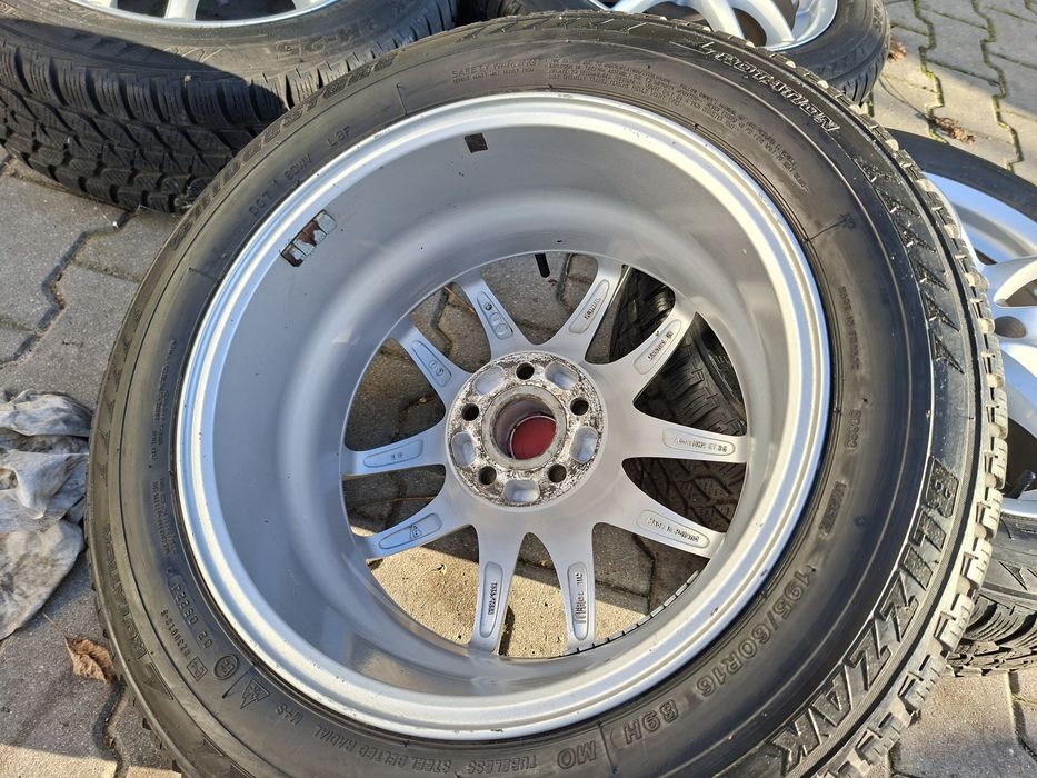 5x100 Koła zimowe 195/60 R16 Felgi Skoda Audi A3 Seat Toyota Prius VW