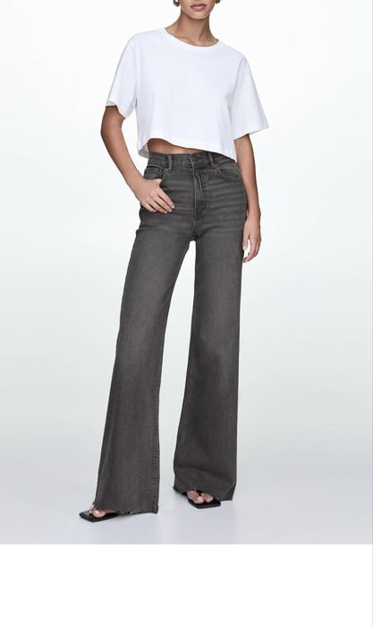 Джинси джинсы pull&bear wide leg flared