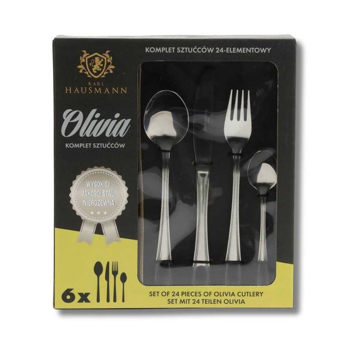 ZESTAW Sztućców komplet dla 6 osób 24el. KARL HAUSMANN