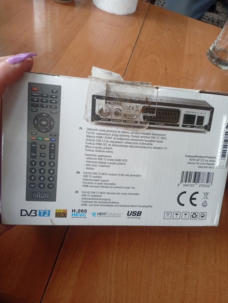 Dekoder DVB-T 2 Alma 2820