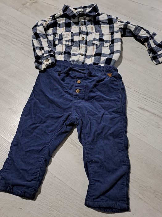 ZESTAW komplet spodnie koszula