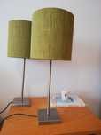 Candeeiros de mesa em tecido 20€