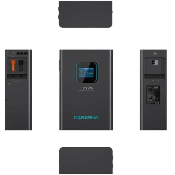 Акумуляторна батарея Marsriva LiFePO4, 25.6V/204Ah, 5.22KWH