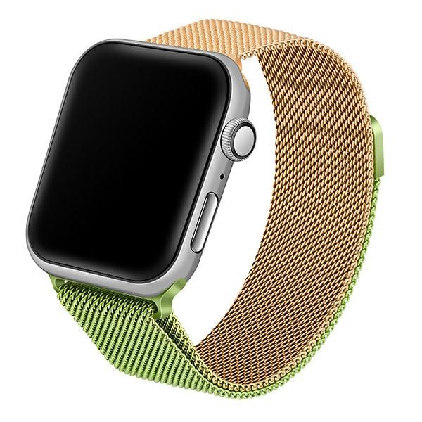Beline pasek Apple Watch Steel42/44/45/49mm zielono-złoty green/gold