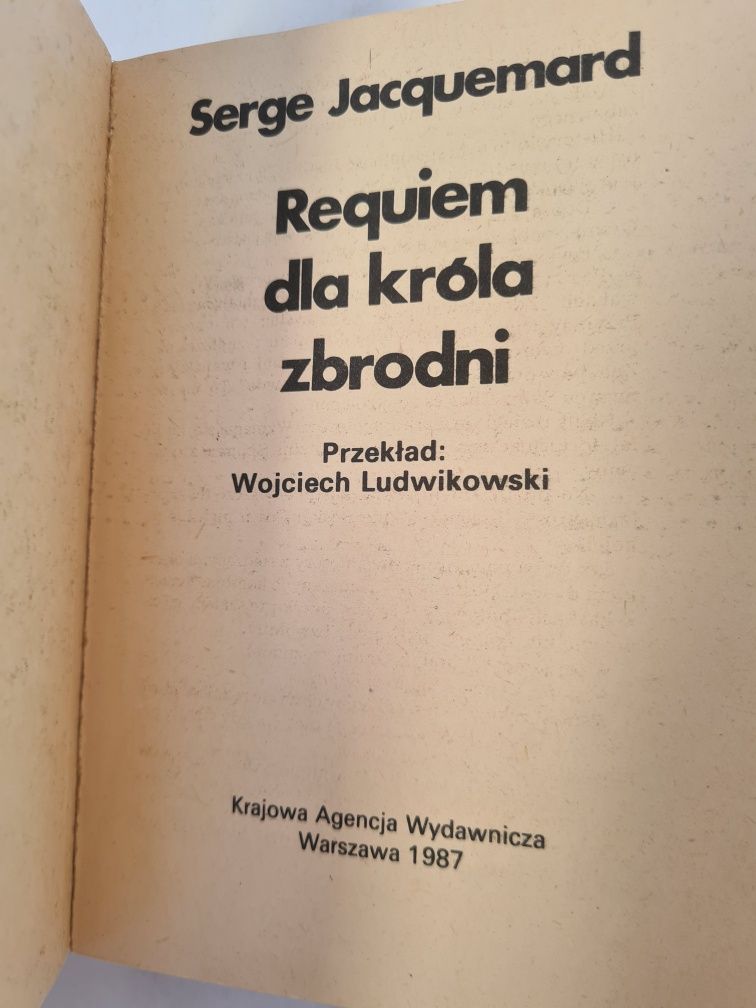 Requiem dla króla zbrodni - Serge Jacquemard