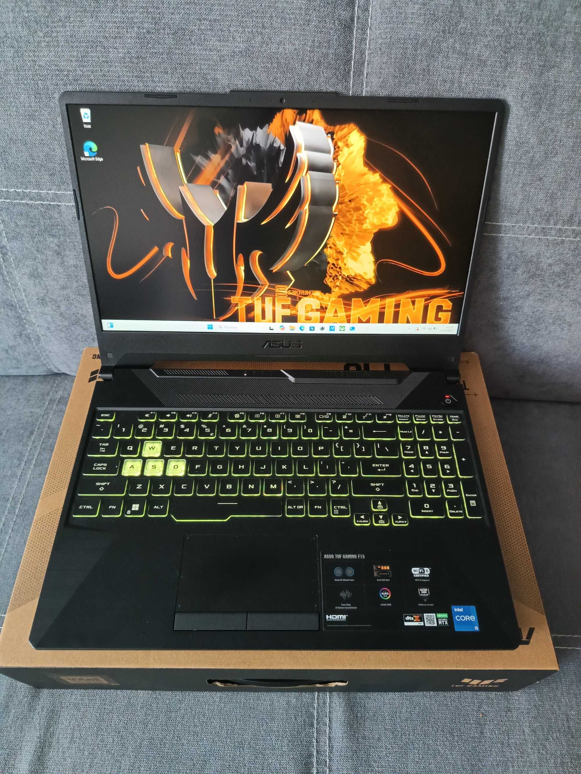 Asus TuF Gaming F15 - Super zadbany. 3050TI ,i5.