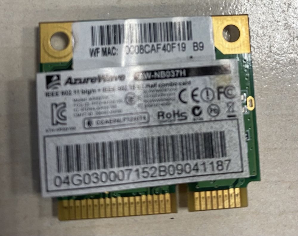 модуль AzureWave AW-NB037H AR5B195 mini PCI-E