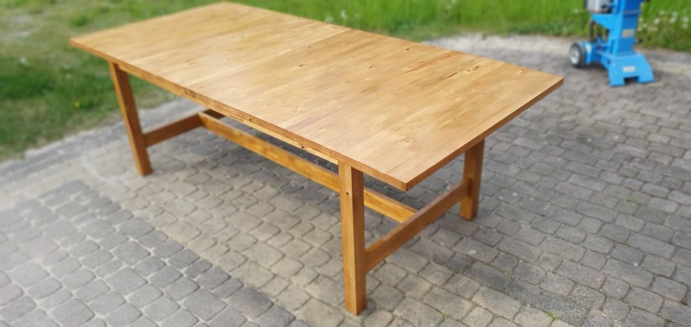 Stół do jadalni, drewniany, duży, rozkładany