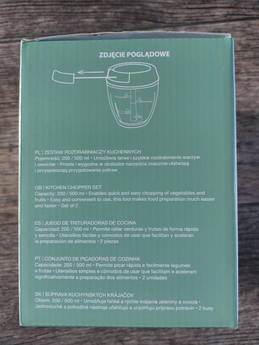 Zestaw 2 rozdrabniaczy wielofunkcyjne, nowe, prezent, Dzień Matki