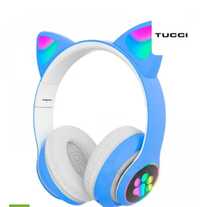 Наушники Bluetooth с кошачьими ушками TUCCI STN28